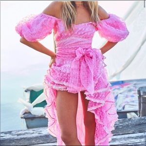 LoveShackFancy Cayden Dress Size 8 in Pink